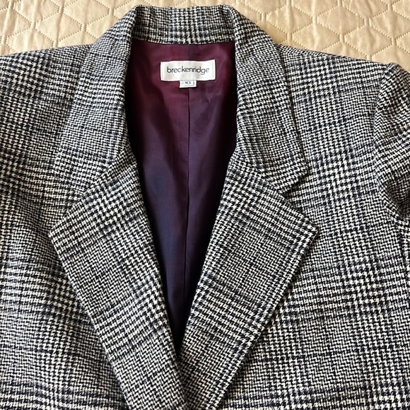 Breckenridge Vintage Oversized
Checked Blazer doble breast‎  plaids Wool … - Picture 9 of 13